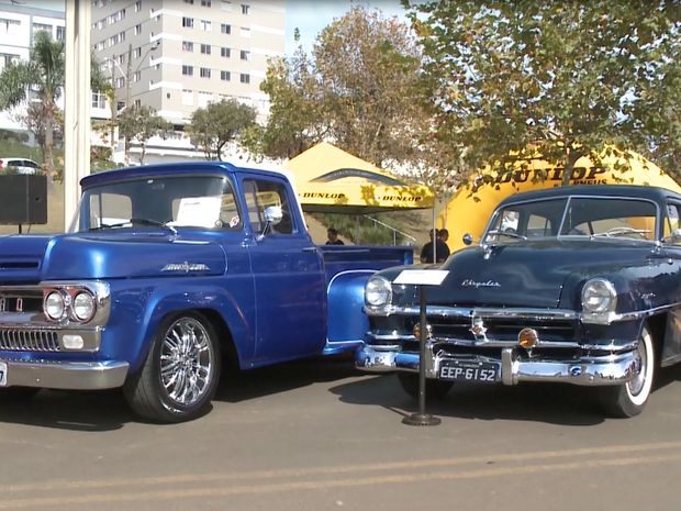 Colecionadores vão expor carros antigos na 10ª edição do encontro de Caçador (Foto: Reprodução/RBS TV)