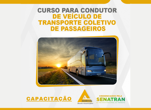 CAPACITAÇÃO PARA CONDUTORES DE VEÍCULOS DE TRANSPORTE COLETIVO DE PASSAGEIROS